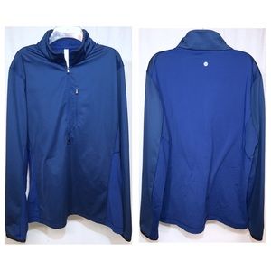 lululemon MEN’S Blue 1/2 Zip Pullover XL